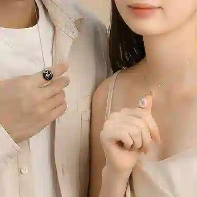 【S925银|扣住平安】 金师傅 灵蛇平安扣吊坠 本命年招财转运平安喜乐新中式国潮复古气质百搭冷淡#好运 玉髓 黑曜石项链 男女同款情侣款