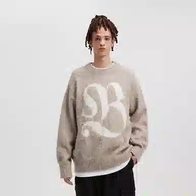 BONELESS Wool Jacquard Pullover Sweater