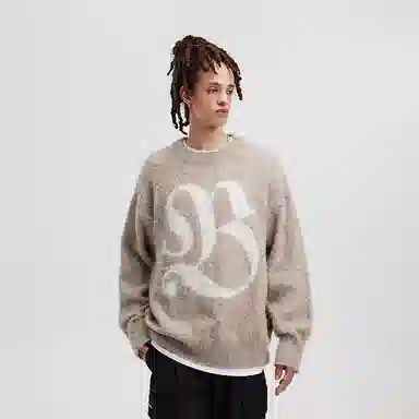 BONELESS Wool Jacquard Pullover Sweater