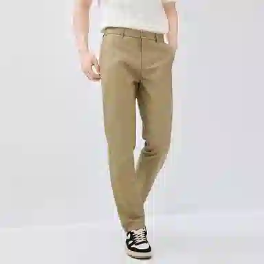 佐丹奴 纯棉纯色中腰梭织休闲裤 男款