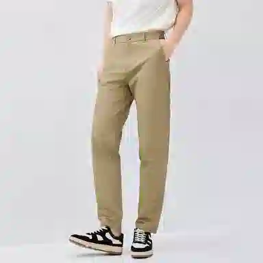 佐丹奴 纯棉纯色中腰梭织休闲裤 男款