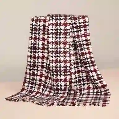 红豆 秋冬季保暖百搭 山羊绒 绒线围巾 女款