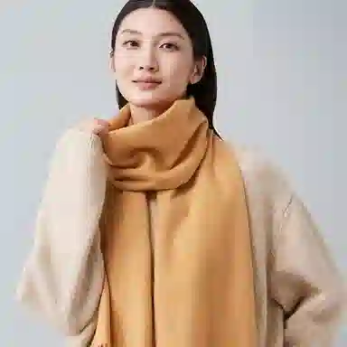 红豆 秋冬季保暖加厚百搭 山羊绒 绒线围巾 女款
