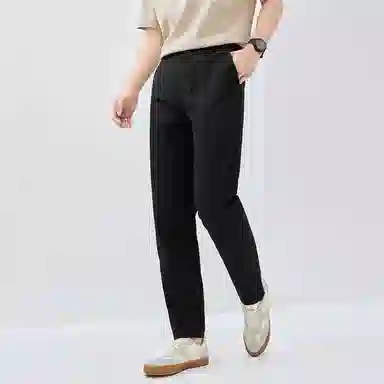 佐丹奴 纯棉纯色中腰梭织休闲裤 男款