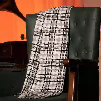 红豆 秋冬季保暖百搭 山羊绒 绒线围巾 女款