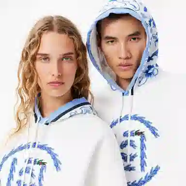CLOT x LACOSTE Hoodie White