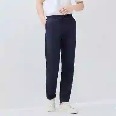 佐丹奴 纯棉纯色中腰梭织休闲裤 男款