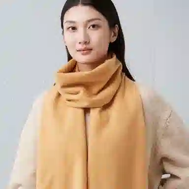 红豆 秋冬季保暖加厚百搭 山羊绒 绒线围巾 女款