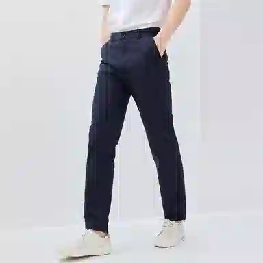 佐丹奴 纯棉纯色中腰梭织休闲裤 男款