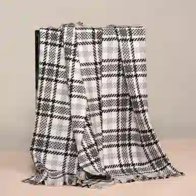 红豆 秋冬季保暖百搭 山羊绒 绒线围巾 女款