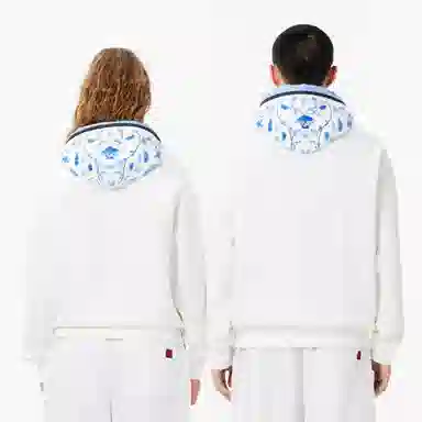 CLOT x LACOSTE Hoodie White