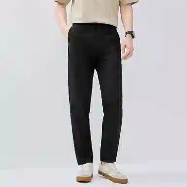 佐丹奴 纯棉纯色中腰梭织休闲裤 男款