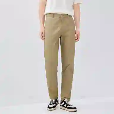 佐丹奴 纯棉纯色中腰梭织休闲裤 男款