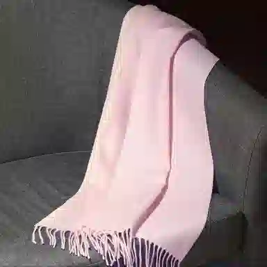 红豆 秋冬季保暖加厚围脖 山羊绒 绒线围巾 女款
