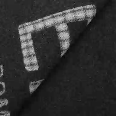 Fendi Checkered Reversible Wool Cashmere Scarf