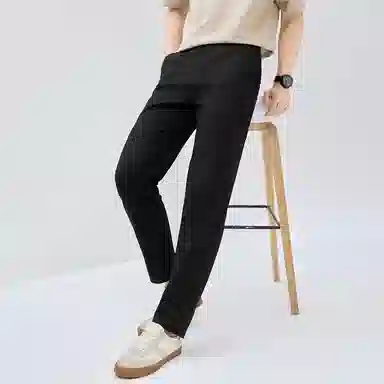 佐丹奴 纯棉纯色中腰梭织休闲裤 男款