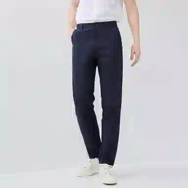 佐丹奴 纯棉纯色中腰梭织休闲裤 男款