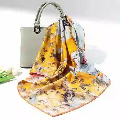 上海故事 青春 真丝中 （双面）芳茶雅韵 桑蚕丝 上架 女款 #礼盒装