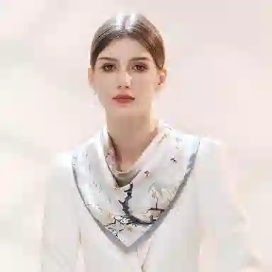 上海故事 青春 真丝中 （双面）芳茶雅韵 桑蚕丝 上架 女款 #礼盒装