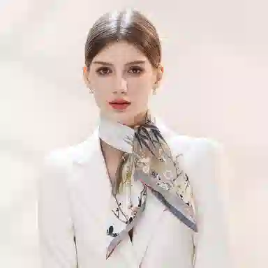 上海故事 青春 真丝中 （双面）芳茶雅韵 桑蚕丝 上架 女款 #礼盒装