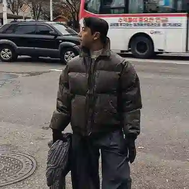 我是大卫 美拉德港风复古帅气翻领宽松棉服 男女同款