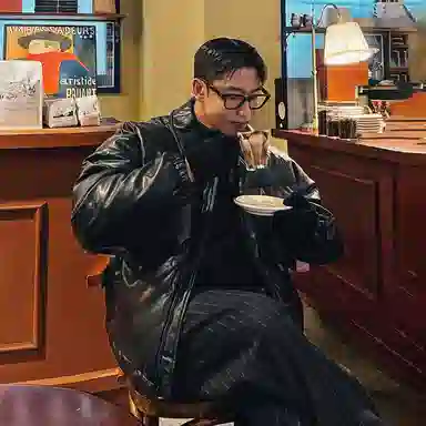 我是大卫 美拉德港风复古帅气翻领宽松棉服 男女同款