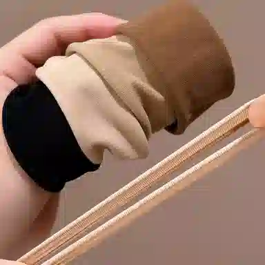 左欧 高弹面膜高马尾不塌头绳加宽超宽无接缝发绳扎头发 弹力绳 发圈 女款