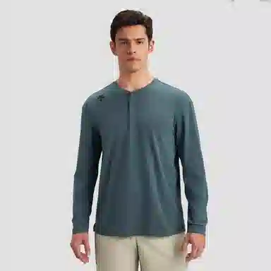 DESCENTE Essential Henley Long Sleeve Tee