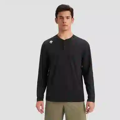 DESCENTE Essential Henley Long Sleeve Tee
