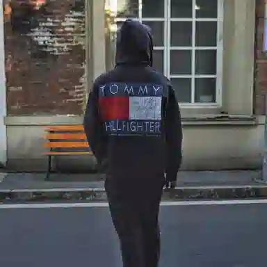 False Perception Tommy Washed Black Hoodie
