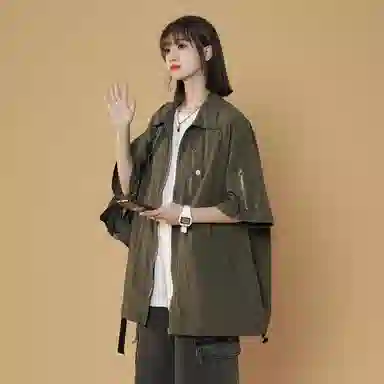 MEIPIN TANG Vintage Workwear Shirt