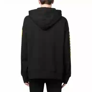 Versace Jeans Couture SS24 Colorblock Logo Hoodie Black