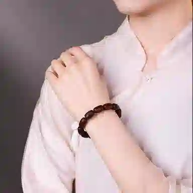 木盛缘 红枣形状素串 小叶紫檀 手串 男女同款情侣款