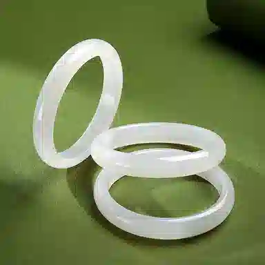 印象眸 【高品质顺丰直发】白月光新中式小众古色古香素圈宫廷风古典轻奢国风平安喜乐福气满满诸事顺利玉镯 玉髓 手镯 女款