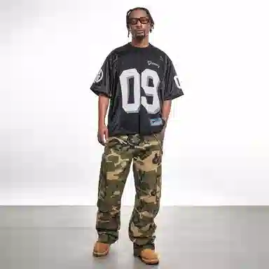 MT99 V-Neck Mesh Jersey Black