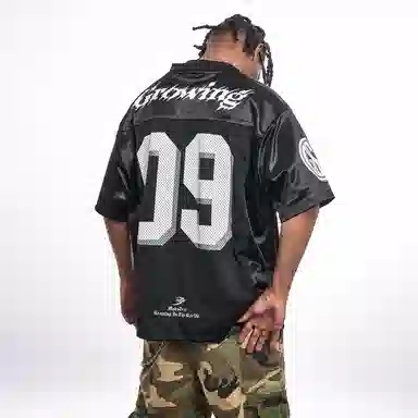 MT99 V-Neck Mesh Jersey Black