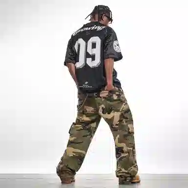 MT99 V-Neck Mesh Jersey Black