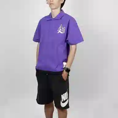 Jordan Logo Short Sleeve Shirt Purple