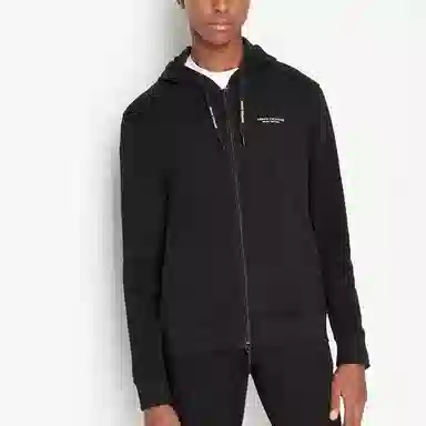 Armani Exchange Zip Jacket Black
