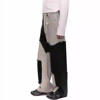 NO ONE ELSE Wide Leg Jeans Black