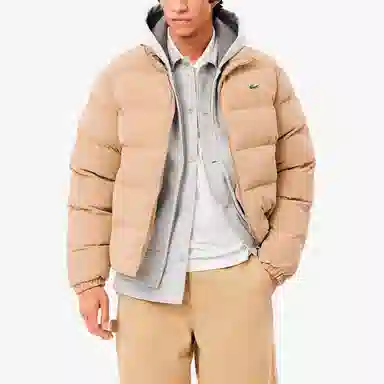 Lacoste Corduroy Zip Jacket Beige