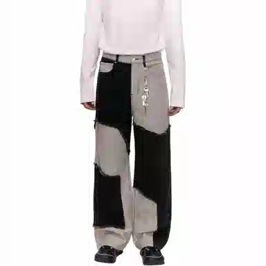 NO ONE ELSE Wide Leg Jeans Black