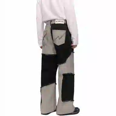 NO ONE ELSE Wide Leg Jeans Black