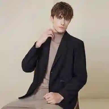 红豆 条纹提花易打理休闲西装 男款