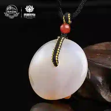 布达拉宫 平安扣 国风简约 优雅高级 玛瑙 项链 男女同款情侣款