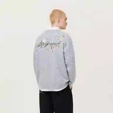 Atry Floral Embroidered Knit Sweater