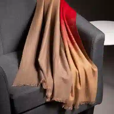 红豆 保暖加厚 羊毛 绒线围巾 女款