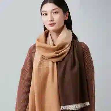 红豆 保暖加厚 羊毛 绒线围巾 女款