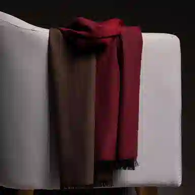 红豆 保暖加厚 羊毛 绒线围巾 女款