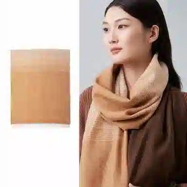 红豆 保暖加厚 羊毛 绒线围巾 女款